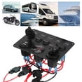 thumbnail image 4 of Rocker Switch Panel, Universal Digital Voltmeter Overload  For Ship For Yacht For Truck For 12V And 24V Vehicle For  Red, 4 of 8
