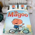 thumbnail image 4 of Sr. Magoo Conjunto de sábanas temático, trío de piezas, cómodo y amigable con la piel, diseño único, regalo de decoración para el hogar para familiares, amigos y fans,135cm *200cm, 4 of 6