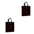thumbnail image 4 of Bolso de compras no tejido reutilizable Yuarrent Plegable Color negro 2piezas, 4 of 5