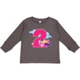 thumbnail image 3 of Inktastic 2nd Birthday Airplane Girls Pilot 2 Year Old Girls Long Sleeve Toddler T-Shirt, 3 of 5