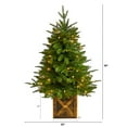 thumbnail image 3 of Nearly Natural 3' Finland Fir Artificial Tree in Planter, 3 of 11