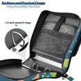 thumbnail image 2 of 3 Ring Zipper Binder with Shoulder Strap Waterproof Trapper Keeper 2 Inch D-Ring 500 Sheets Capacity Hello Summer Seahorses, 2 of 8