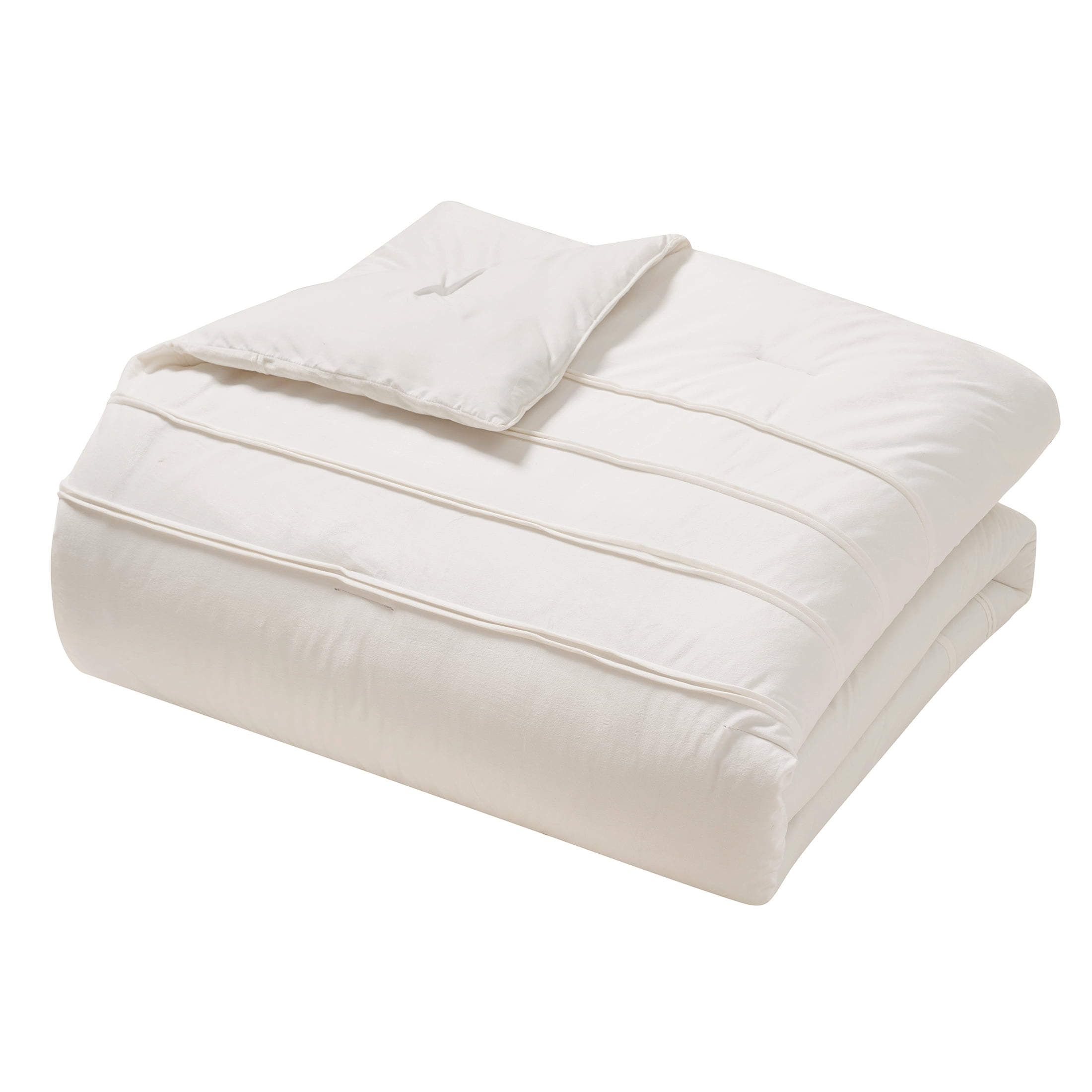 My Texas House Rosealinn Comforter Set, 3-Piece, Bright White Velvet, Adult, King