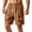 Brown, variant on EOYWHK Mens Active Shorts Quick Dry Cargo Shorts with Multi-Pockets Elastic Waist Workout Shorts for Men Soft Lightweight Breathable Casual Activewear for Men Black, Size L