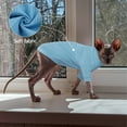 thumbnail image 3 of UOSIA Cat Clothes, Stretchy Cat Shirt, Cat Sweater with Sleeves, Sphynx Cat Clothes, 3 of 6