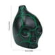 thumbnail image 3 of Silbato Azteca Auténtico con Forma de Calavera, de Cerámica Verde | El Silbato Azteca Más Potente | Sonido Único | 125 Db | Hecho a Mano | 1 Unidad | 6 X 7,5 Cm | Bolsa de Almacenamiento | Manual de, 3 of 6