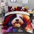 thumbnail image 2 of 3 Pieces Duvet Cover Set Komondor Dog 3D Print Bedding 1 Duvet Cover 2 Pillowcases Natural Animals Comforter Sets Soft Breathable for Boys Girls Children J8s3Hc, 2 of 6