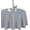 Silver, variant on Round Outdoor Tablecloth with Umbrella Hole and Zipper, 60 Inch Silver, Washable Waterproof Table Cloth Spill Proof Wrinkle Free Table Cover for Patio Spring Summer Picnic