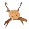 thumbnail image 4 of Soporte para plantas con silueta de gato, estante decorativo de madera para interior y exterior. Marrón, 4 of 9