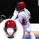 thumbnail image 5 of Casco de karate Casco de artes marciales, cubierta facial extraíble, casco suave para rojo L, 5 of 7
