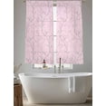 thumbnail image 5 of Pink Branches Sheer Curtains 72 Inch Length 2 Panels Set - Light Filtering Window Treatments, Vintage Art Farmhouse Rod Pocket Semi Curtains for Living Room/Bedroom/Kitchen Décor, 104"W x 72"L, 5 of 7