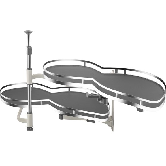 VEVOR Swing Right Blind Corner Cabinet Pull Out 2 Tier Swing Tray Organizer for 36-inch Cabinets, Soft Close Cloud Blind Solution