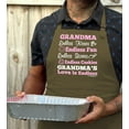 thumbnail image 4 of ThisWear Grandma's Love is Endless Funny Apron for Kitchen Two Pocket Apron Military Green, 4 of 7