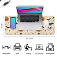 thumbnail image 5 of Long Mouse Pads for Desk,Vintage Halloween Icons Pattern Desk Mats on Top Of Desks, Desk Mouse Pad Extra Large with 3mm Non-Slip Base and Stitched Edge for Gaming,Office,Work,Home 31.5x11.8in, 5 of 5