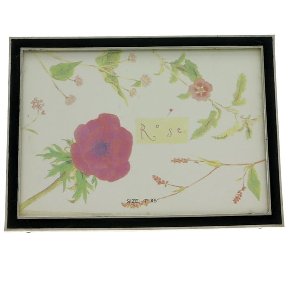 Mi Amore 7x5in. Picture-Frame Blue/Silver-Tone