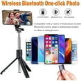 thumbnail image 2 of Portable Selfie Stick Tripod with Wireless Remote, 3 in 1 Extendable Selfie Stick Phone Holder, 2 of 6