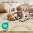 thumbnail image 4 of ODIKA 4'x6' Beige Brown Arched Pattern Design Washable Area Rug Elegant Geometric Motif with Modern Flair Pet Friendly, Non-Shedding for Bedroom, Reading Nook, 4 of 7
