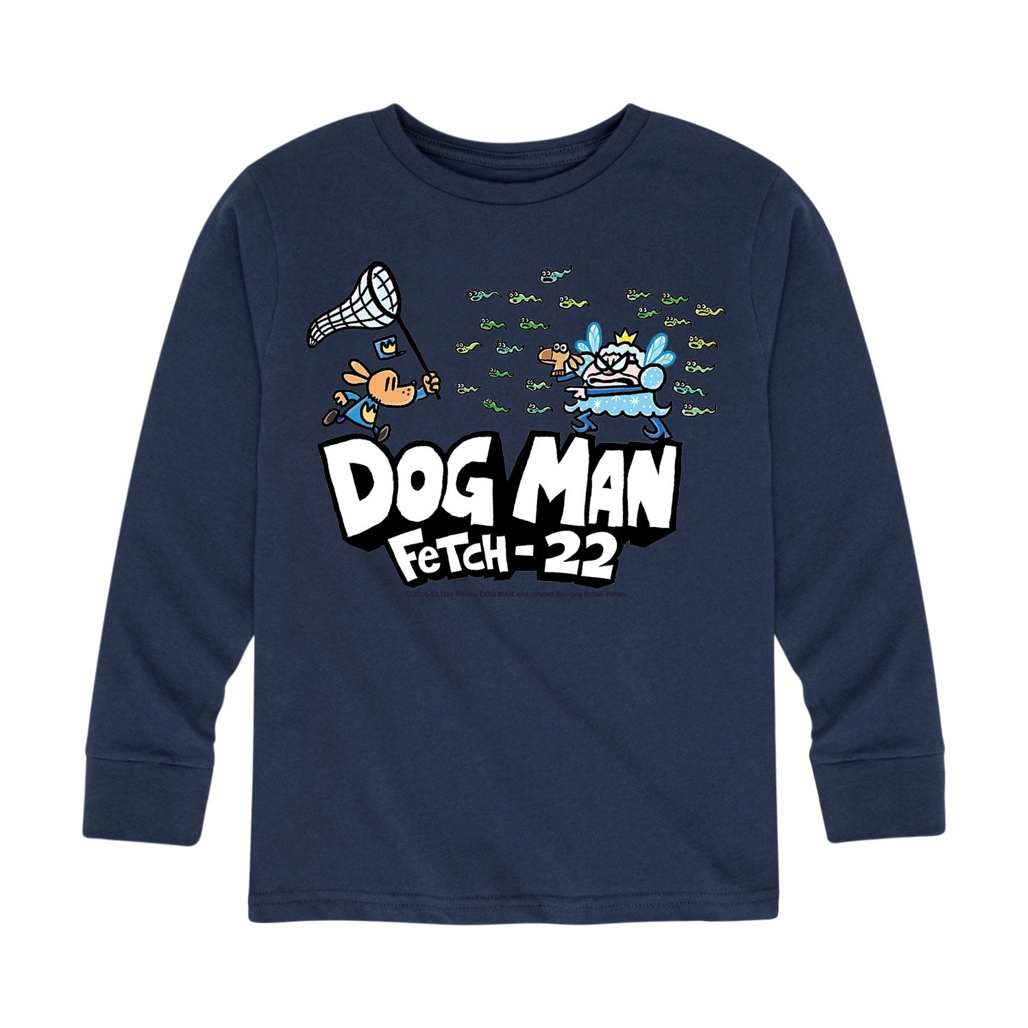 Dogman Vs Fair Fairy - Toddler and Youth Boys Long Sleeve T-Shirt