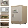 thumbnail image 3 of VALINIRT 3.38 cu.ft Large Safe Box,Home Safe with Fireproof Waterproof Bag, Heavy Duty Digital Vault with key and wheels, Built-In Drawer and Removable Shelf for Storing Valuables (Beige), 3 of 8