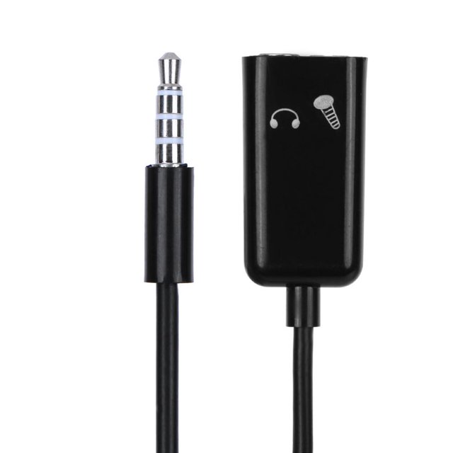Cable adaptador divisor de micrófono para auriculares estéreo de audio de 3,5 mm macho a hembra dual Hugtrwg Nuevos Originales