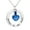 Blue, variant on Personalize Always in My Heart  Mom - Stainless Steel Circle of Life Heart Cremation Urn Pendant Memory Necklace for Cremation Ashes of Loved One Keepsake Memorial Jewelry