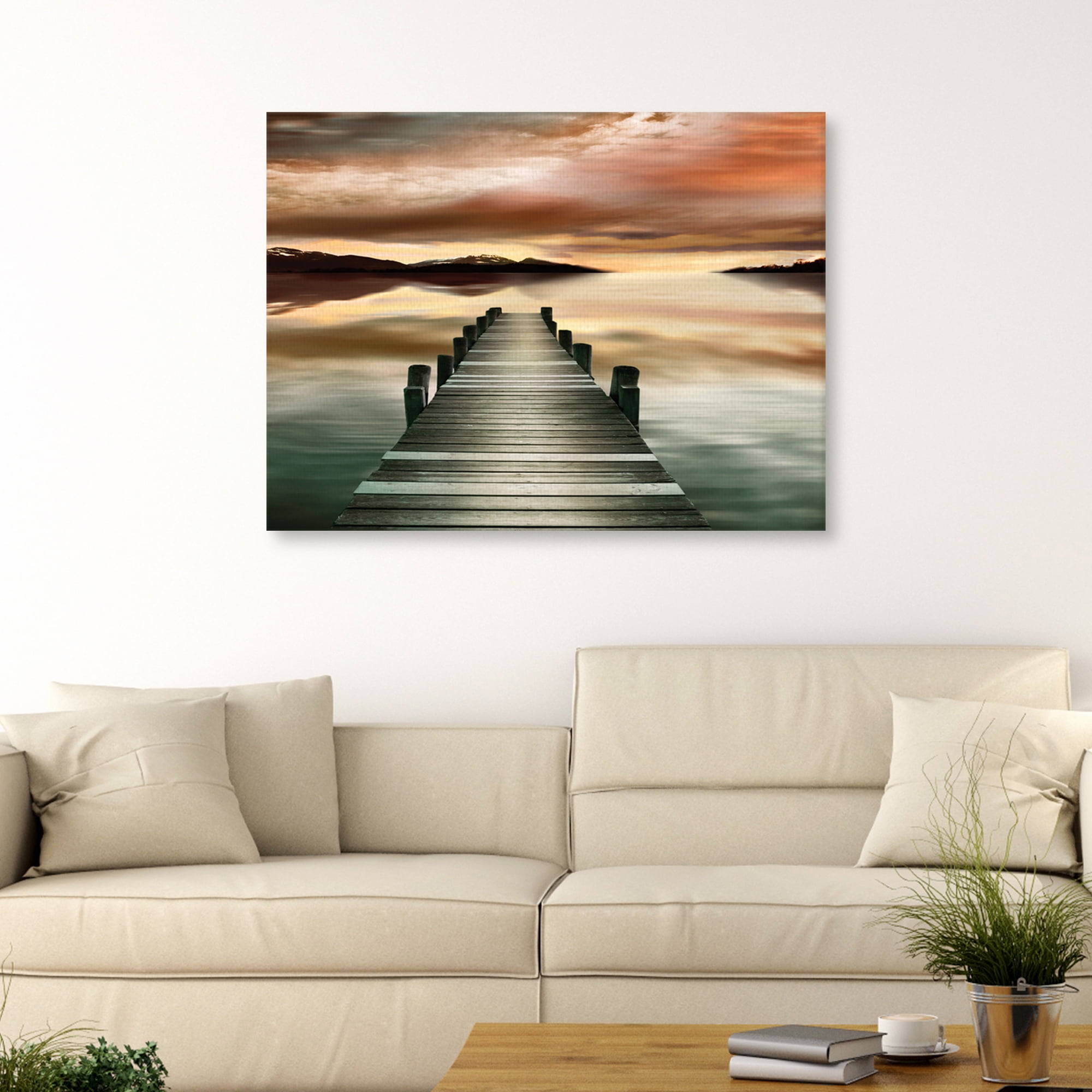 Sunset Jetty by Danita Delimont Canvas Art Print
