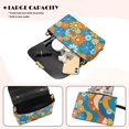 thumbnail image 4 of Pzuqiu Hippie FlowerWomen Leather Crossbody Bag Metal Chain Strap Craftsmanship Trendy Small Leather Crossbody Bags for Women Fashion for Daily Use and Travel, 4 of 7