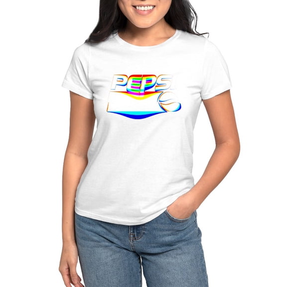 CafePress - Pepsi Logo Glitch Women's Dark T Shirt - Women's Classic T-Shirt