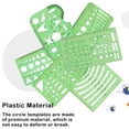 thumbnail image 3 of Seitruly Juego de plantillas de 6 uds., escalas transparentes universales de plástico, plantilla de medición de dibujo de arquitectura, accesorio de Kits de experimentos de química Tipo 2, 3 of 6