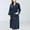 Navy, variant on EQWLJWE Womens Solid Bandage Robe Bathrobe Gown Pajamas Long Sleepwear Pocket Waistband+Belts Robes Holiday Clearance