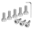 thumbnail image 1 of Uxcell 30-Pack M5 x 10mm Hex Socket Head Cap Screws Bolts, 304 Stainless Steel Machine Bolt Full Thread Precision Fasteners, 1 of 7