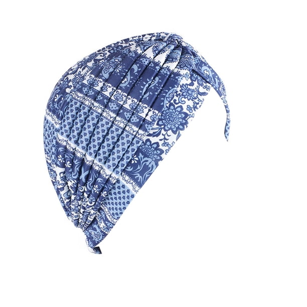 Qarigey Gorros de turbante con nudo preatado para mantener el calor, diadema multiusos, accesorios para mujer, gorros para dormir, gorro elástico de Sombreros Azul marino Qarigey AP010931-02
