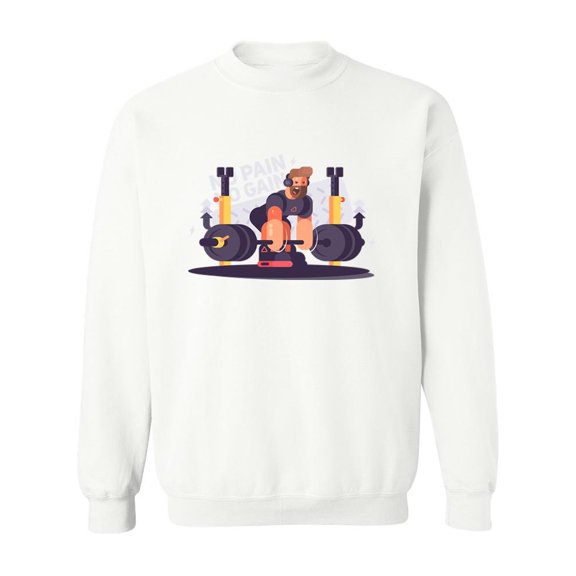 Strong Gym Man   Sweatshirt Men -Image by Shutterstock, Male 5X-Large