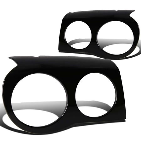 2005 Chrysler 300c Hemi For 2005 to 2010 Chrysler 300C 1st Gen 2pc ABS Plastic Headlight Covers (Glossy Black) 06 07 08 09 ()