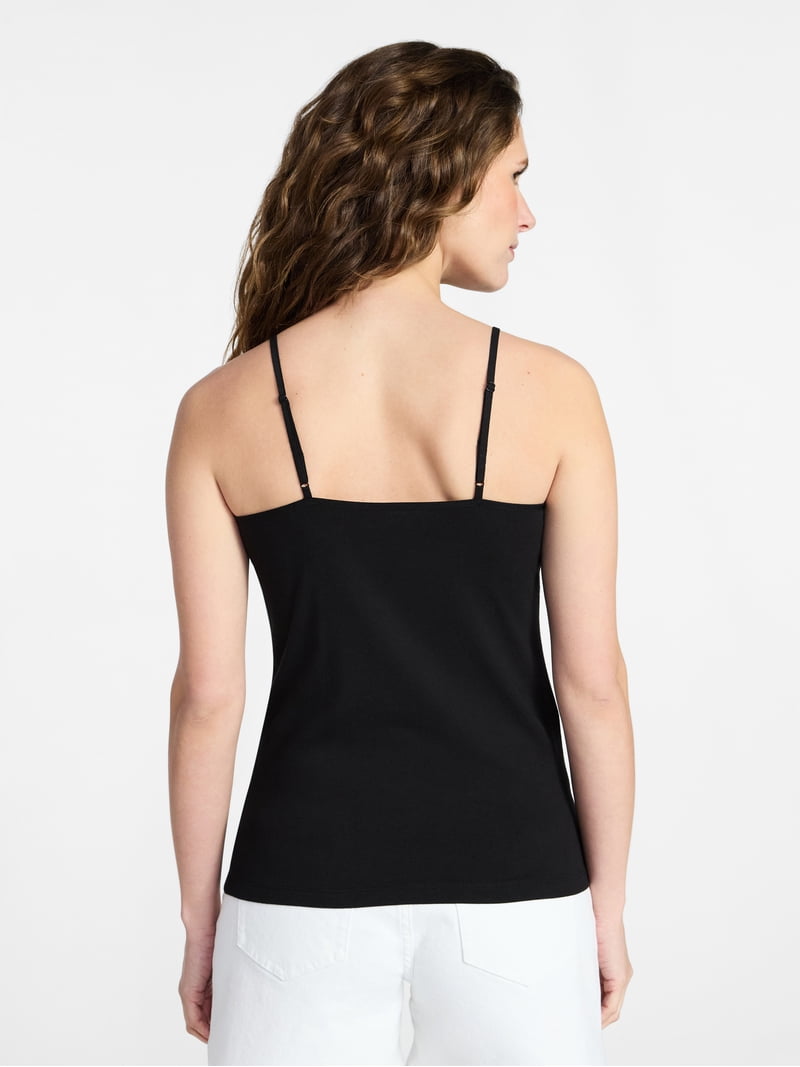 Time and Tru Women's Adjustable Strap Cami, Sizes XS-XXXL