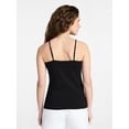 thumbnail image 4 of Time and Tru Women’s Adjustable Strap Cami, Sizes XS-XXXL, 4 of 5