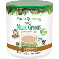 MacroLife Naturals Jr. Macro Coco-Greens Kids Complete Superfood 32 Servings / 7.1 oz