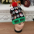 thumbnail image 1 of Aunavey Tuque Tricotée de Noël à DEL Lumineuse Chandail Laid de Fête Tuque Bonnet Tricoté, 1 of 4