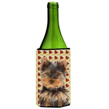 

Fall Leaves Yorkie Puppy & Yorkshire Terrier Wine bottle sleeve Hugger