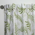 thumbnail image 3 of Designart 'Tropical Botanicals On White' Mid-Century Modern Curtain Panel, 3 of 5