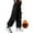 Black, variant on Kids Cargo Pants for Girls Elastic High Waisted Drawstring Baggy Cargo Pants with Pocket Loose Fit Cargo Trousers Girl Pants Size 5-6 Years