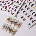 thumbnail image 6 of KARLSITEK 12 Sheets Butterfly Nail Art Stickers Decals, Self-Adhesive Butterfly Nail Stickers for DIY, 3D Colorful Laser Butterfly Nail Decals, INS Style Art Design, 6 of 6