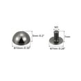 thumbnail image 2 of Unique Bargains Rivets à Visser 10x6mm Tête Ronde en Cuir Noir Lot de 20, 2 of 5