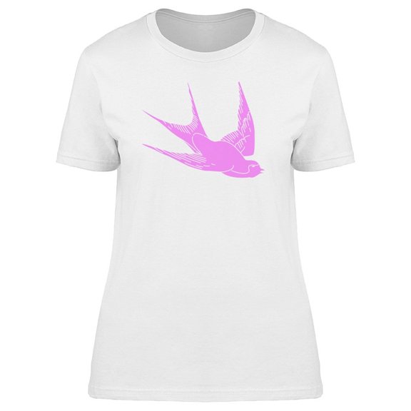Pink Swallow Silhouette Tee Women's -Image by Shutterstock