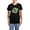 With Blue Strpe Pant, variant on - St. Patrick Pug Women's Dark Pajamas - Women's Short Sleeve Print T-Shirt and Pants Dark Cotton Pajama Set