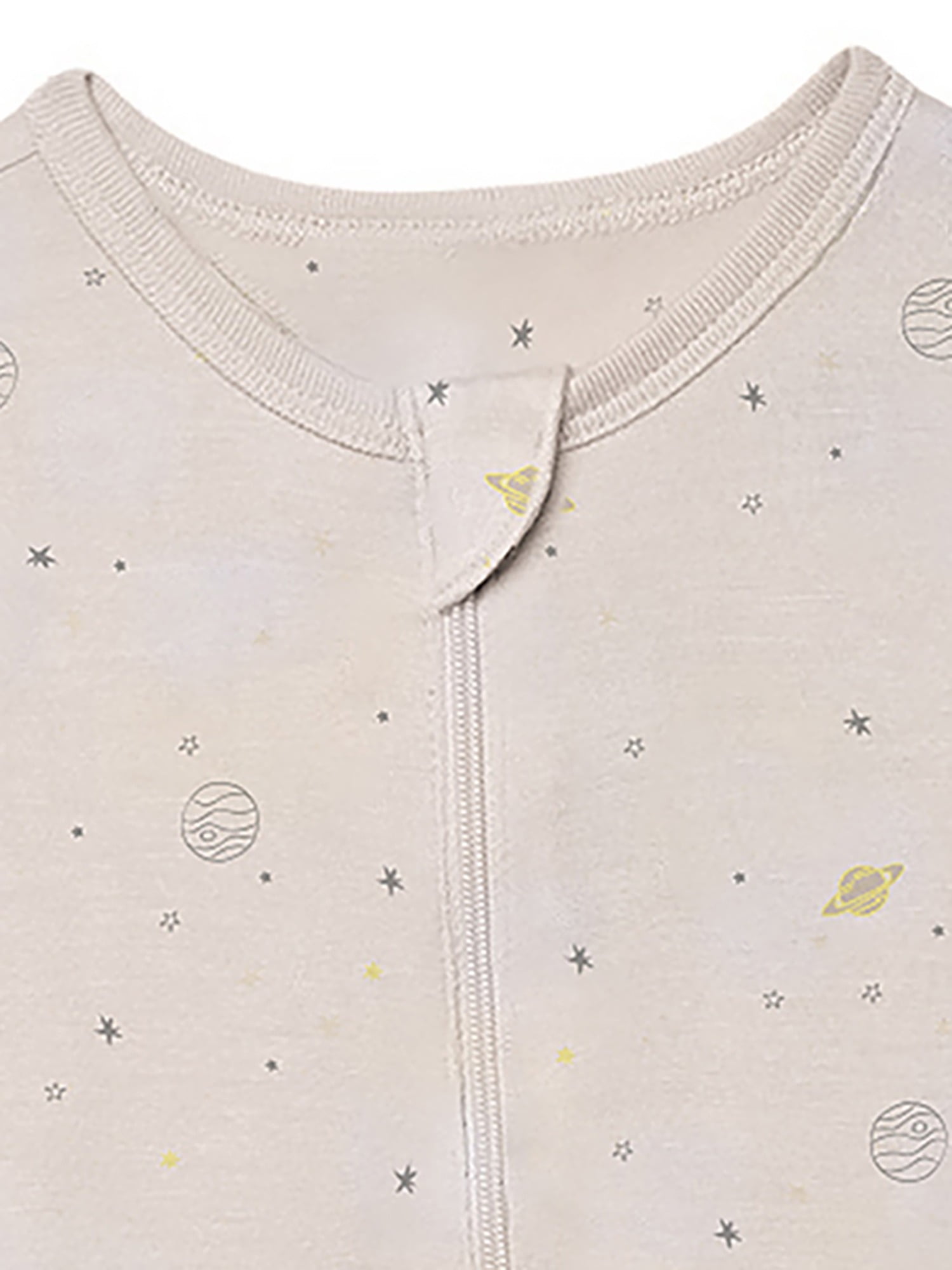 Modern Moments by Gerber Baby Neutral Super Soft Viscose Two-Way Zip Sleep 'N Play Footed Pajamas, Sizes Newborn - 6/9 Months
