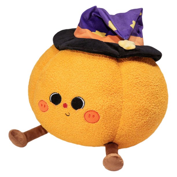 Almohada de Halloween, cojín para sofá, almohada 3D, divertidos accesorios, lindo juguete de peluche. Calabaza 38cmx38cm