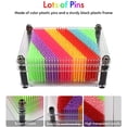 thumbnail image 3 of Pin Art Toy ZZF-LYA 3D de plástico colorido para niños, 3 of 8