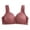 Coffee, variant on QASIEATN Wireless Daisy Bras for Women Fashion Solid Full Coverage Push Up Bralette Bras Women's Underwear