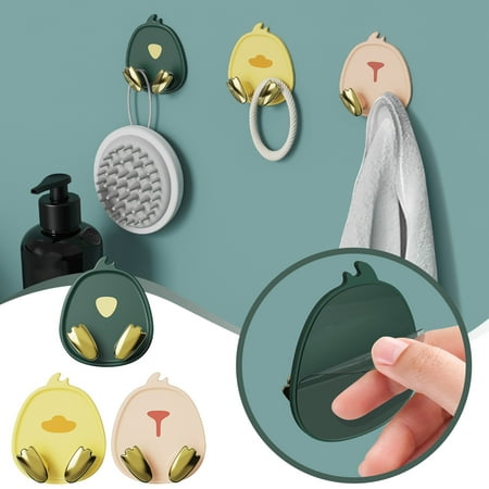 

Hooks/Hangers/Holders WMYBD Bathroom Kitchen Traceless Punch-free Sticky Hook Light Luxury Cute Pet Hook Strong Sticky High Load-bearing Hook Door Rear Hook